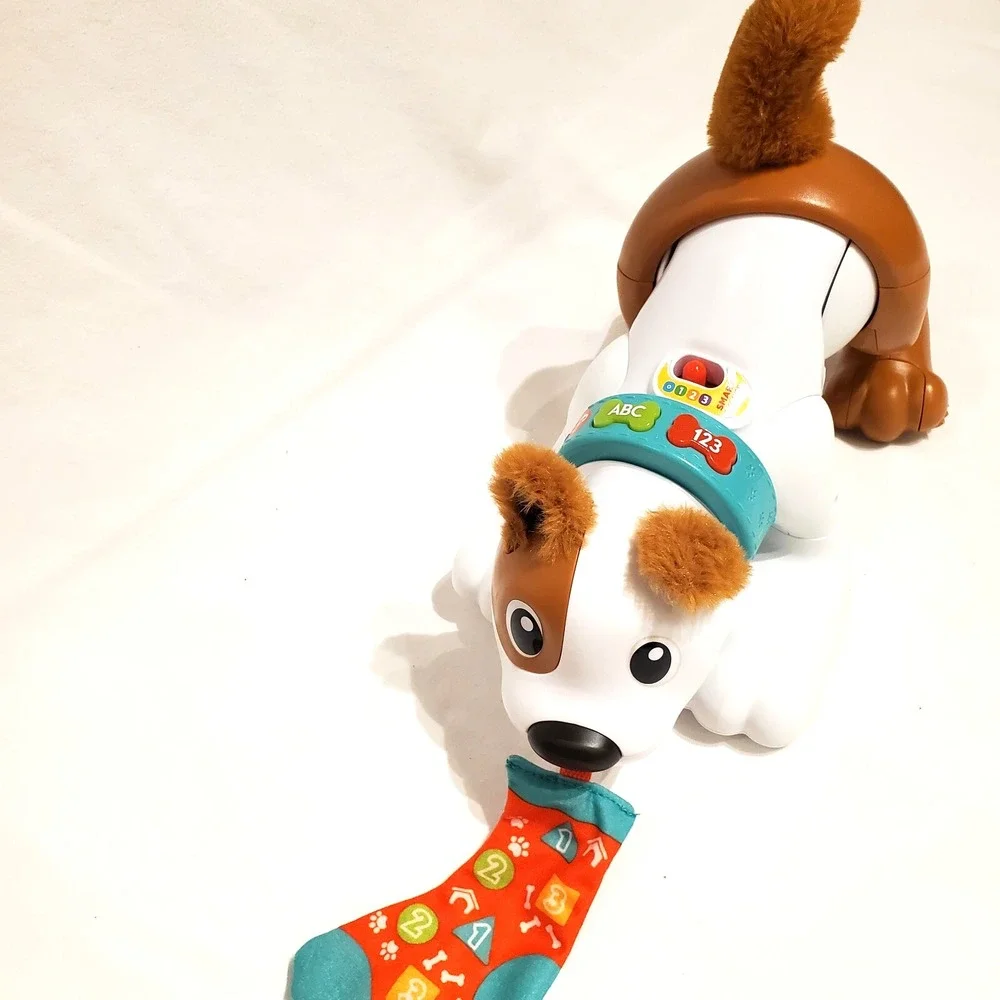 Fisher Price 123 Crawl with Me Puppy Electronic Dog Learning Toy GWW55